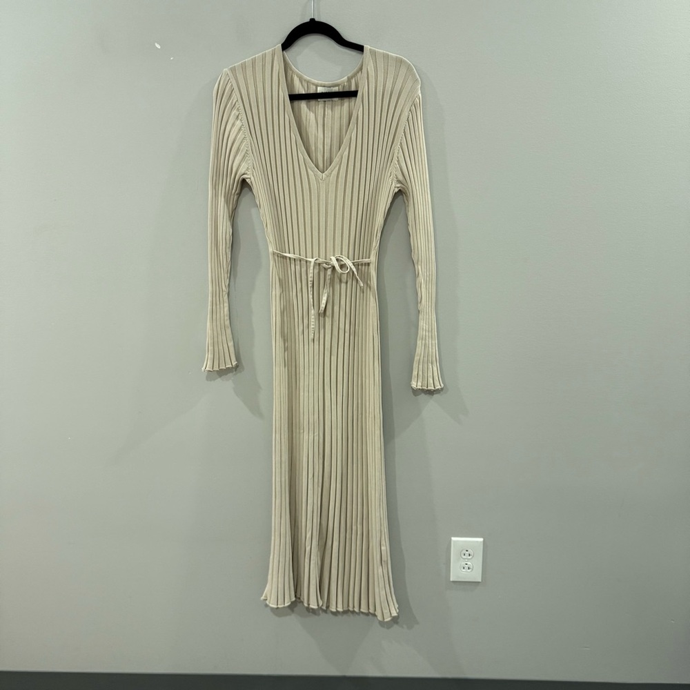 DISSH Dress Reign Maxi Ribbed Knit in Stone Cream - Picture 6 of 9